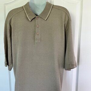 Tommy Bahama Waffle Weave Pattern Polo Shirt - Size Large